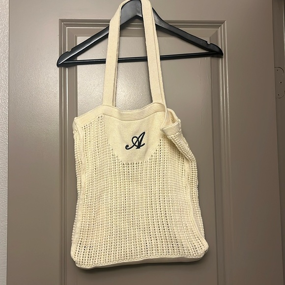 Axel Arigato beige grid shopper bag - Picture 4 of 6